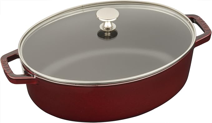 Staub Grenadine Oval Cocotte 4.25qt w/lid (