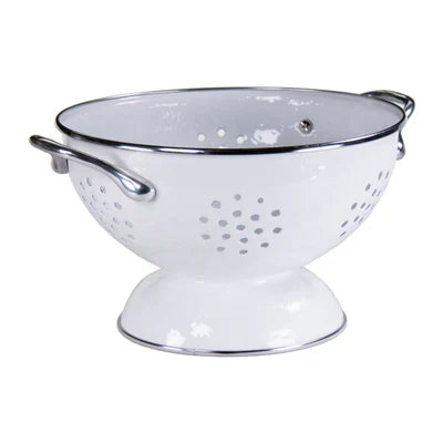 Golden Rabbit White med colander enamel