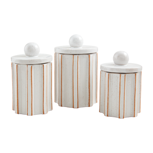 Terracotta Canister set of 3