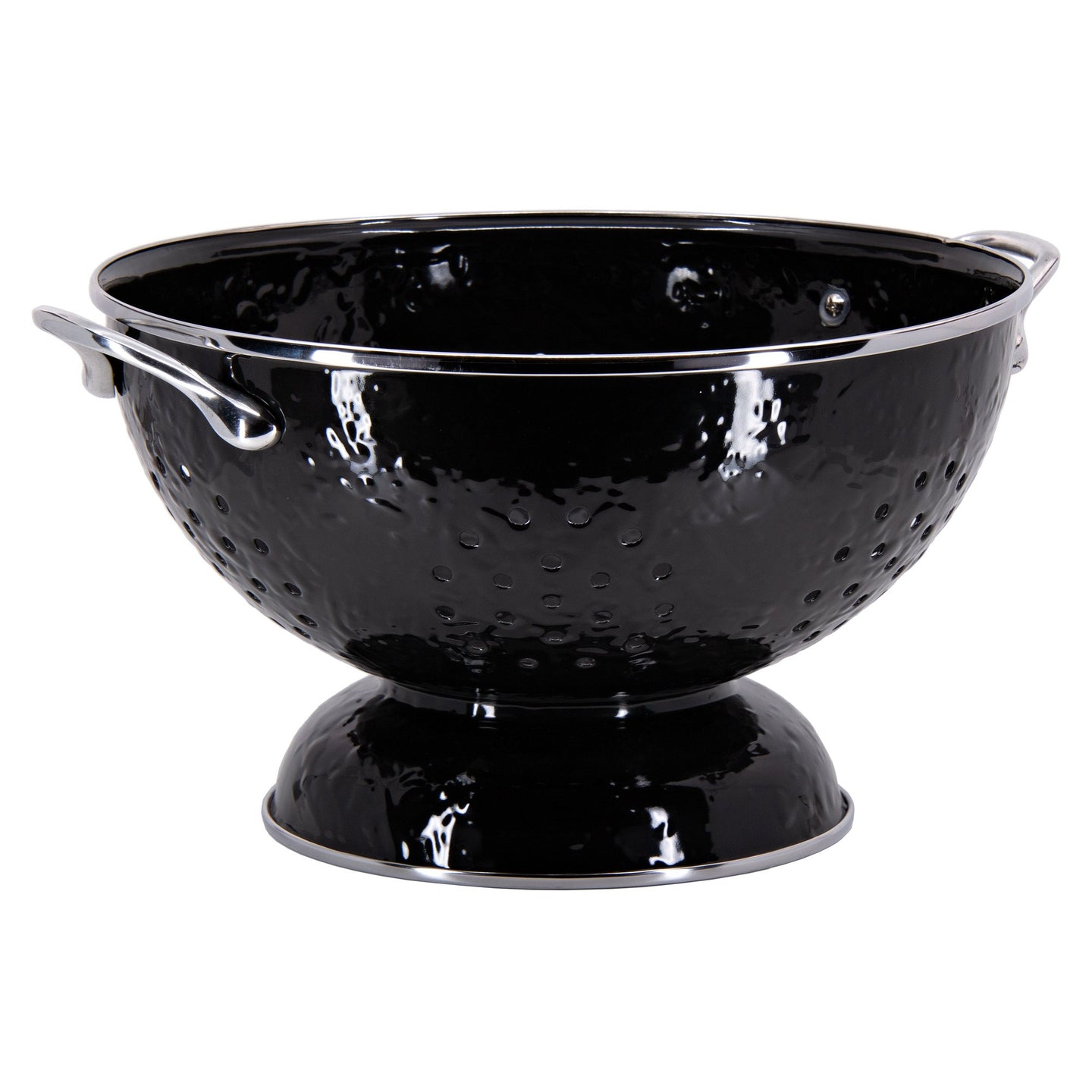 Large Black Colander