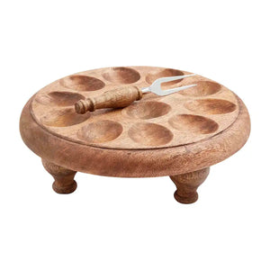 Wood Egg Tray Set