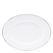 Load image into Gallery viewer, Enamel Oval Tray - White