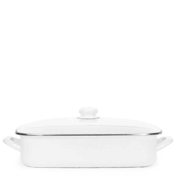 Enamel Roasting Pan - White